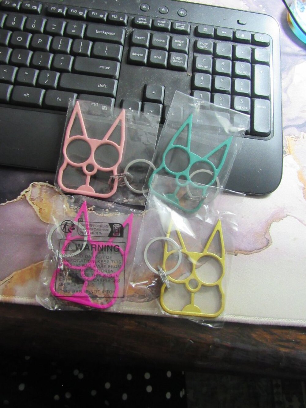 SELF DEFENSE KEY CHAIN SET OF 4